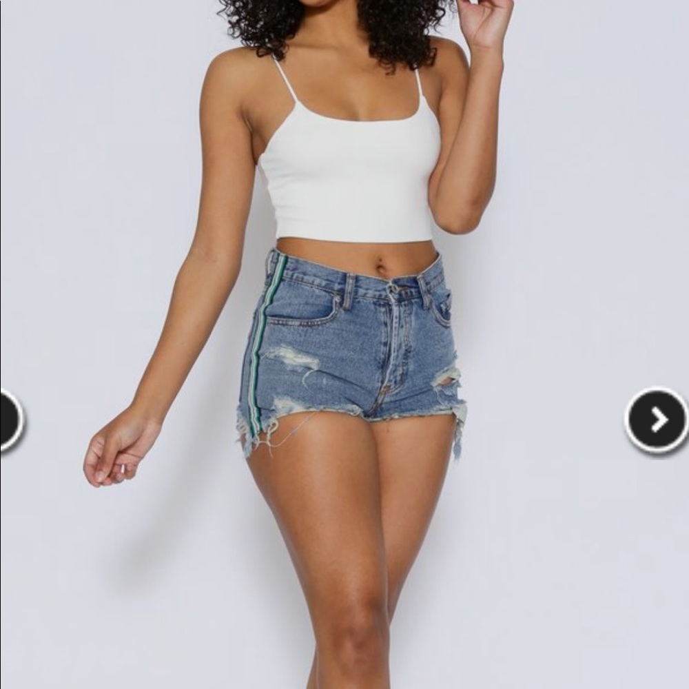 White tank crop top